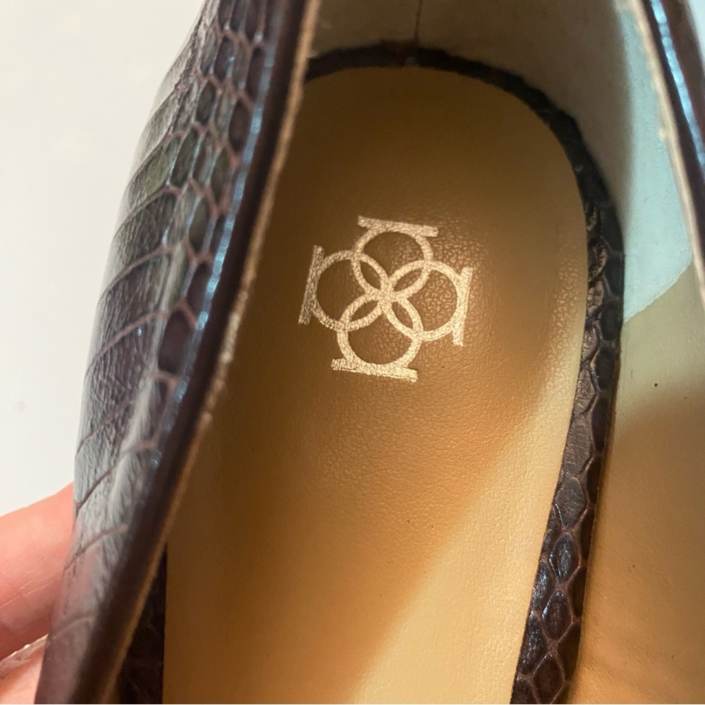 Ann Taylor Snakeskin Heels Size 10M - Picture 10 of 10